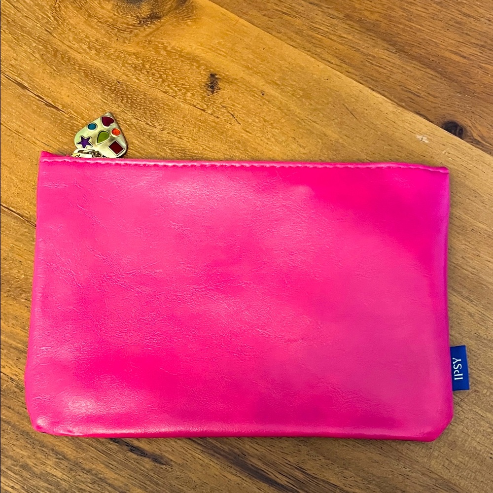 Vibrant Pink & Blue Cosmetic Bag